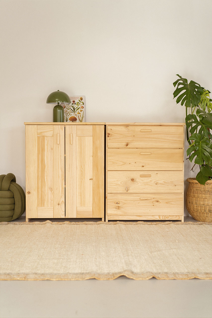 Imagen de ambiente 5 para:Cajonera c&oacute;moda de madera natural